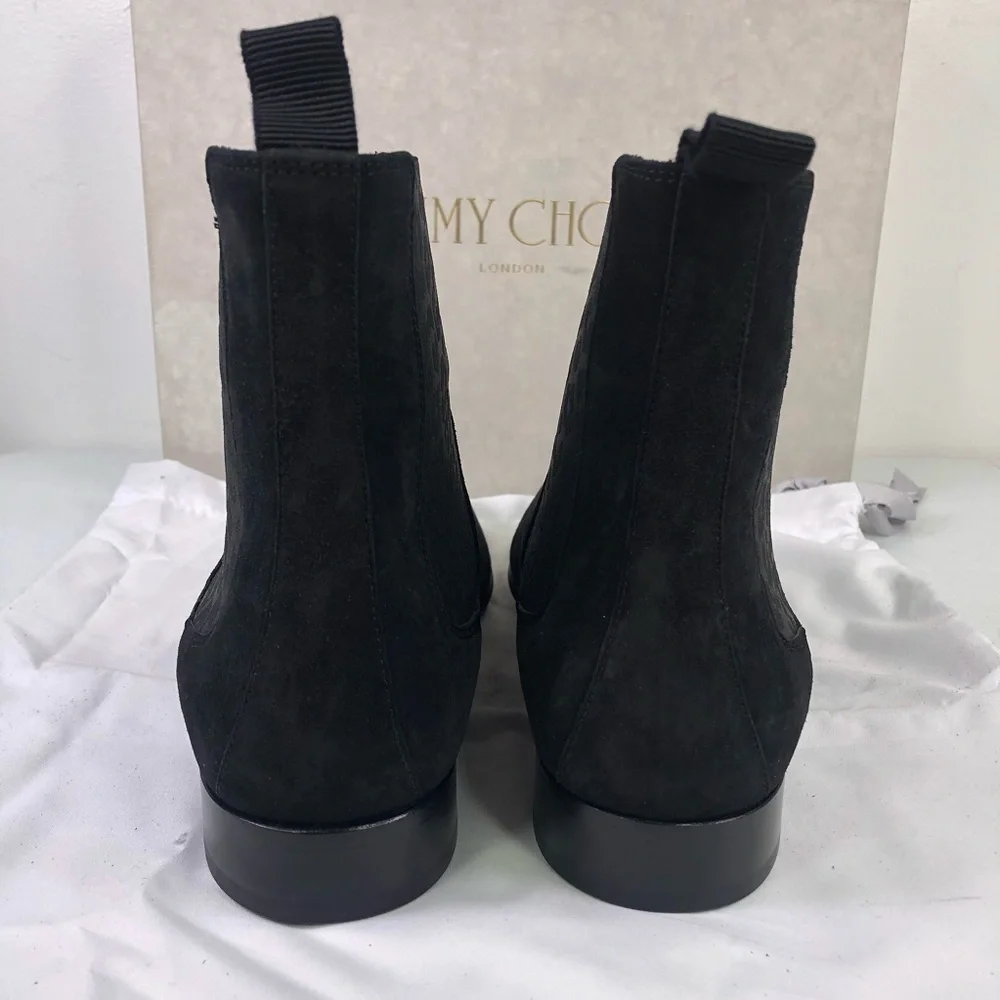 JIMMY Choo Men’s Sawyer Black Suede Ankle Boots